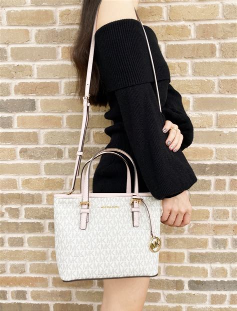 michael kors zip top|michael kors april tote bag.